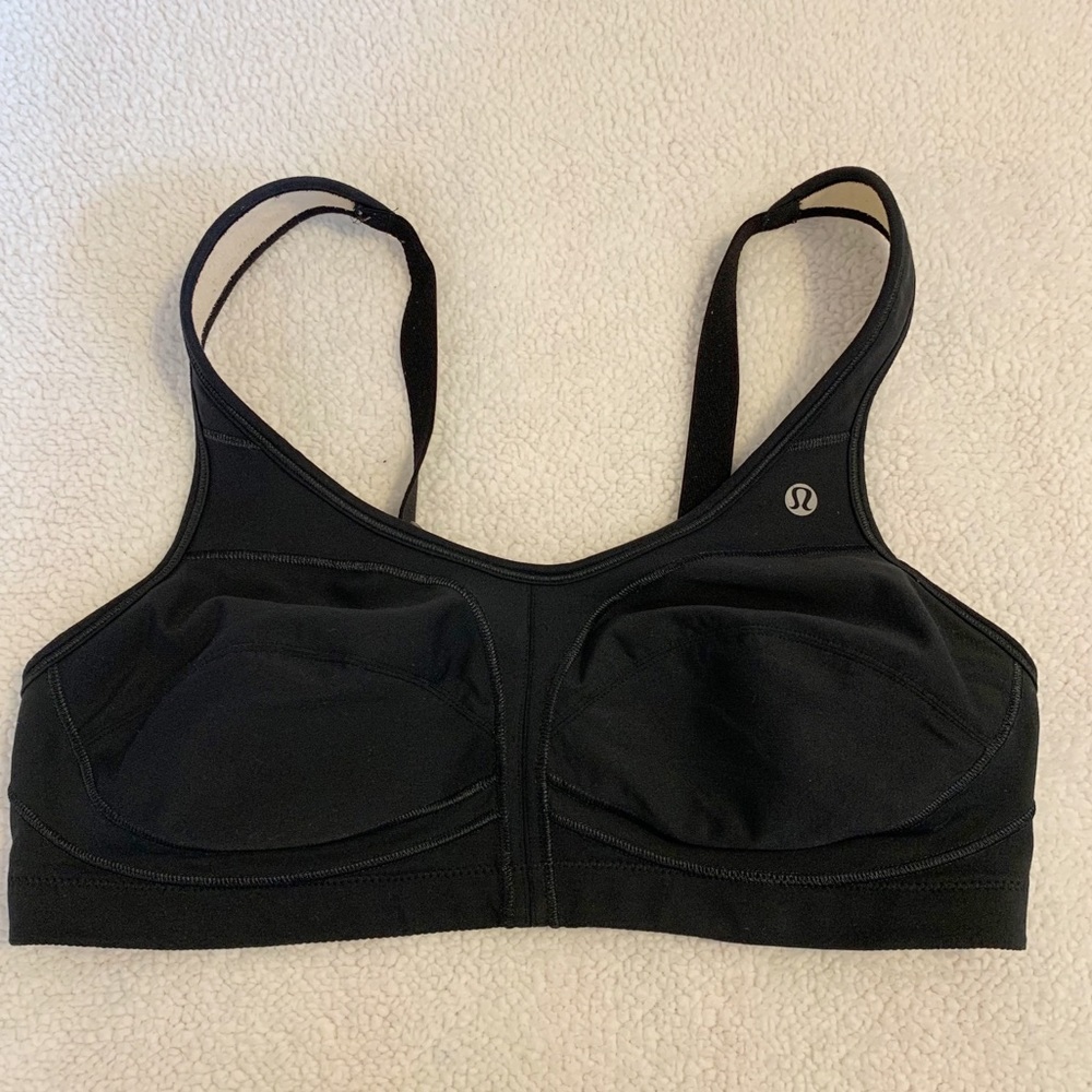 Lululemon Black Sports Bra Tata Tamer size 10